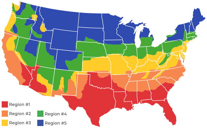 Climate Pro Insulation Coverage Chart